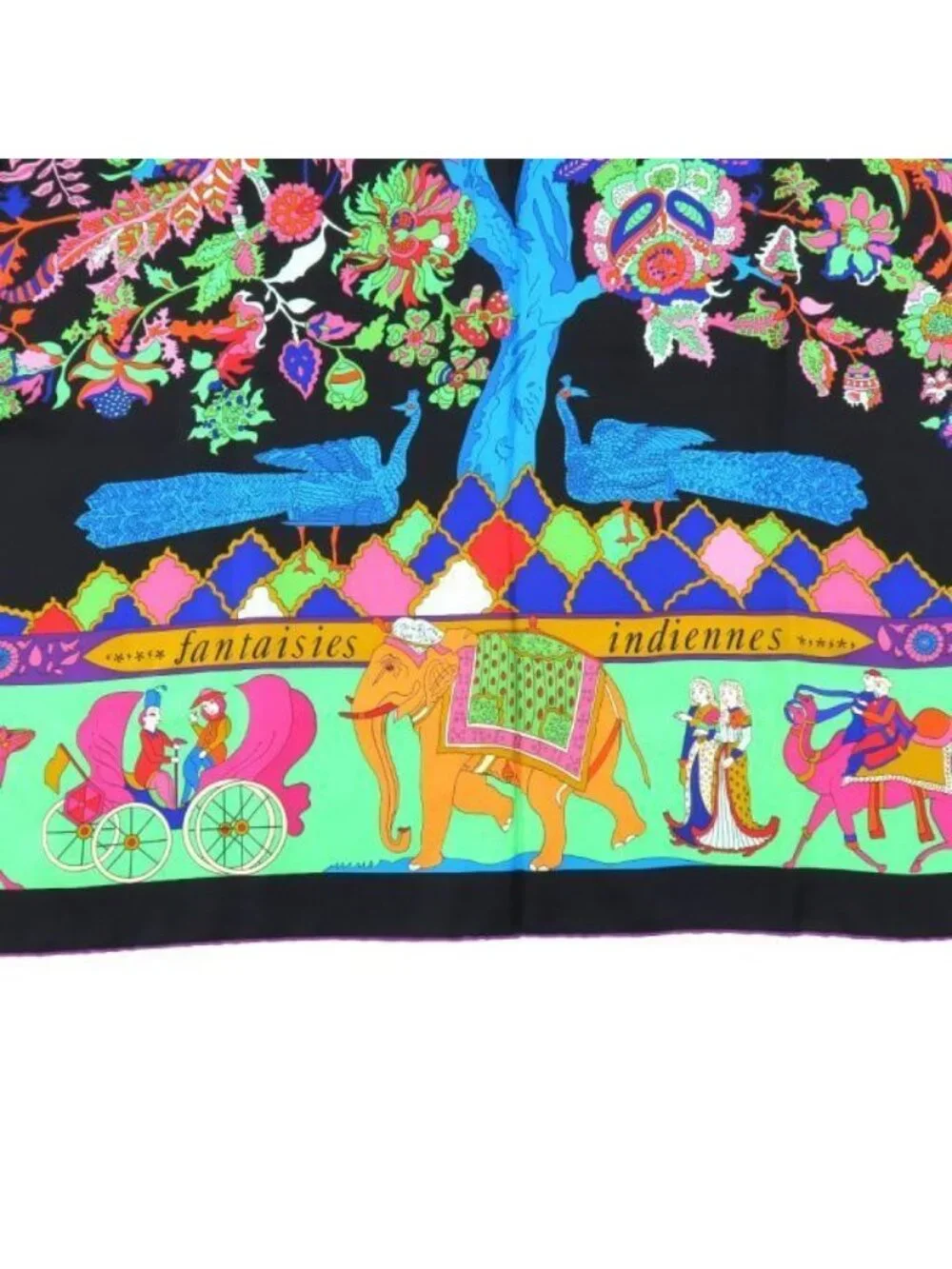 Hermes Carre Geant Silk Twill Plume Scarf